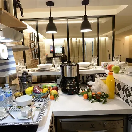 아파트 Loft Basfour-paris Centre Equipe Avec Sauna!-paris 4e *